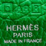 Hermes Picotin 22cm Bamboo Green with Clemence Leather and Palladium Plated Hardware #ORRE-2 - Image 19