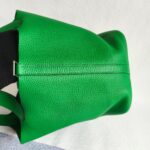 Hermes Picotin 22cm Bamboo Green with Clemence Leather and Palladium Plated Hardware #ORRE-2 - Image 3