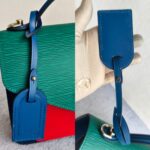 LV Neo Monceau Bag Blue/Red/Green with Epi Leather and Silver Hardware #ORTY-1 - Image 23