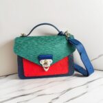 LV Neo Monceau Bag Blue/Red/Green with Epi Leather and Silver Hardware #ORTY-1