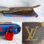 LV Pochette Apollo GM Brown/Blue/Red with Monogram Coated Canvas/Leather and Red Hardware #ORYS-1 - Image 9