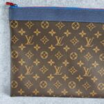LV Pochette Apollo GM Brown/Blue/Red with Monogram Coated Canvas/Leather and Red Hardware #ORYS-1 - Image 3