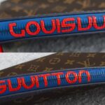 LV Pochette Apollo GM Brown/Blue/Red with Monogram Coated Canvas/Leather and Red Hardware #ORYS-1 - Image 11