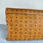 MCM Sling Bag Brown with Visetos Canvas and Gold Hardware #ORSE-4 - Image 6