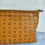 MCM Sling Bag Brown with Visetos Canvas and Gold Hardware #ORSE-4 - Image 7