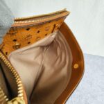 MCM Sling Bag Brown with Visetos Canvas and Gold Hardware #ORSE-4 - Image 17