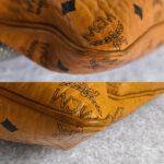 MCM Sling Bag Brown with Visetos Canvas and Gold Hardware #ORSE-4 - Image 11