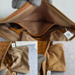 MCM Sling Bag Brown with Visetos Canvas and Gold Hardware #ORSE-4 - Image 15