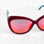 Matthew Williamson Sunglasses Blue/Maroon with Metal/Plastic and Gold Hardware#OOUE-90 - Image 6