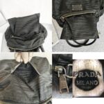 Prada Bag Black with Nylon/Lambskin and Silver Hardware #OORU-18 - Image 25