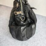 Prada Bag Black with Nylon/Lambskin and Silver Hardware #OORU-18 - Image 8