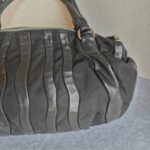 Prada Bag Black with Nylon/Lambskin and Silver Hardware #OORU-18 - Image 6