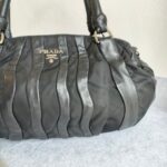 Prada Bag Black with Nylon/Lambskin and Silver Hardware #OORU-18 - Image 4