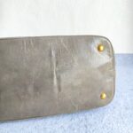 Prada Bag Light Cream/Grey with Glaced Calfskin and Gold Hardware #ORSE-2 - Image 10