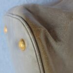 Prada Bag Light Cream/Grey with Glaced Calfskin and Gold Hardware #ORSE-2 - Image 12
