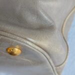 Prada Bag Light Cream/Grey with Glaced Calfskin and Gold Hardware #ORSE-2 - Image 15