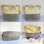 Prada Bag Light Cream/Grey with Glaced Calfskin and Gold Hardware #ORSE-2 - Image 2