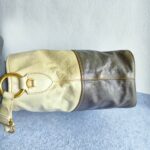 Prada Bag Light Cream/Grey with Glaced Calfskin and Gold Hardware #ORSE-2 - Image 8