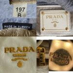 Prada Bag Light Cream/Grey with Glaced Calfskin and Gold Hardware #ORSE-2 - Image 19