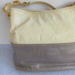 Prada Bag Light Cream/Grey with Glaced Calfskin and Gold Hardware #ORSE-2 - Image 5