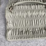 Prada Crossbody Bag Grey with Lambskin and Silver Hardware #ORKS-3 - Image 5