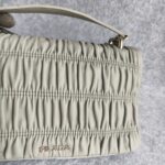Prada Crossbody Bag Grey with Lambskin and Silver Hardware #ORKS-3 - Image 4