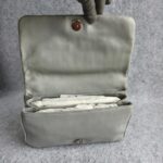 Prada Crossbody Bag Grey with Lambskin and Silver Hardware #ORKS-3 - Image 16
