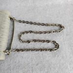 Prada Crossbody Bag Grey with Lambskin and Silver Hardware #ORKS-3 - Image 13