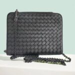 Bottega Veneta Crossbody Bag Black with Lambskin and Black Hardware #ORKS-8