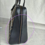 Chanel Vintage Tote Bag Black Calf Leather with Antique Gold Hardware #RELT-1 - Image 7