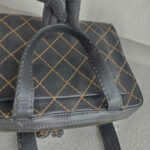 Chanel Vintage Tote Bag Black Calf Leather with Antique Gold Hardware #RELT-1 - Image 27