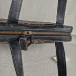 Chanel Vintage Tote Bag Black Calf Leather with Antique Gold Hardware #RELT-1 - Image 13