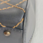 Chanel Vintage Tote Bag Black Calf Leather with Antique Gold Hardware #RELT-1 - Image 19