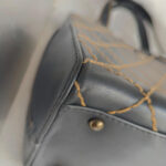 Chanel Vintage Tote Bag Black Calf Leather with Antique Gold Hardware #RELT-1 - Image 18