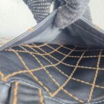 Chanel Vintage Tote Bag Black Calf Leather with Antique Gold Hardware #RELT-1 - Image 23