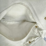 Chanel Vintage Shopper Bag White Grained Calfskin with Gold Hardware #REEC-1 - Image 22