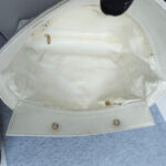 Chanel Vintage Shopper Bag White Grained Calfskin with Gold Hardware #REEC-1 - Image 26