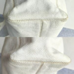 Chanel Vintage Shopper Bag White Grained Calfskin with Gold Hardware #REEC-1 - Image 11