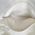 Chanel Vintage Shopper Bag White Grained Calfskin with Gold Hardware #REEC-1 - Image 19