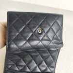 Chanel Wallet Black Grained Calfskin with Silver Hardware #ORRS-2 - Image 7