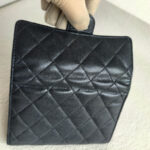 Chanel Wallet Black Grained Calfskin with Silver Hardware #ORRS-2 - Image 6