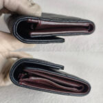 Chanel Wallet Black Grained Calfskin with Silver Hardware #ORRS-2 - Image 3