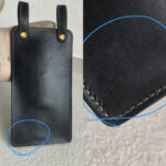 Fendi Belt Bag Black Calf Leather with Canvas and Gold Hardware #ORSL-3 - Image 6