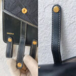 Fendi Belt Bag Black Calf Leather with Canvas and Gold Hardware #ORSL-3 - Image 11