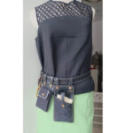 Fendi Belt Bag Black Calf Leather with Canvas and Gold Hardware #ORSL-3 - Image 23