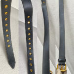 Fendi Belt Bag Black Calf Leather with Canvas and Gold Hardware #ORSL-3 - Image 14