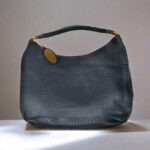 Fendi Hobo Black Calf Leather with Gold Hardware #REEO-4