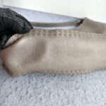 Fendi Hobo Grey Calf Leather with Gold Hardware #REEO-3 - Image 8