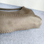 Fendi Hobo Grey Calf Leather with Gold Hardware #REEO-3 - Image 9