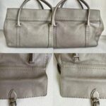 Fendi Linda Bag Silver Grey with Selleria Calfskin and Silver Hardware #ORUY-5 - Image 3